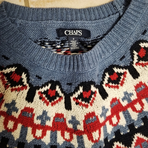 Blue Snowflake Holiday Sweater Women's Medium - Picture 4 of 4